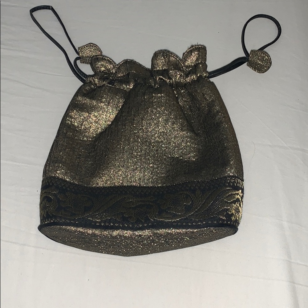 small gold luxury bag